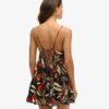 Mini vestido de playa con tirantes