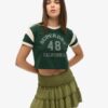 Minifalda de jersey con volantes