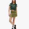 Minifalda de jersey con volantes