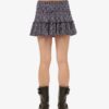 Minifalda de jersey con volantes