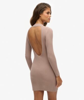 Minivestido ajustado con espalda descubierta