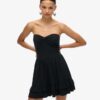 Minivestido bandeau de encaje de los años 50