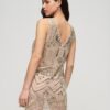 Minivestido con cuello en V y adornos