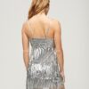 Minivestido con tirantes y flecos