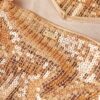 Minivestido con tirantes y lentejuelas