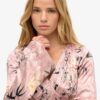 Minivestido de jacquard con mangas acampanadas