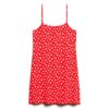 Minivestido de jersey con tirantes y estampado