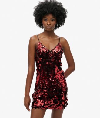 Minivestido de lentejuelas disco