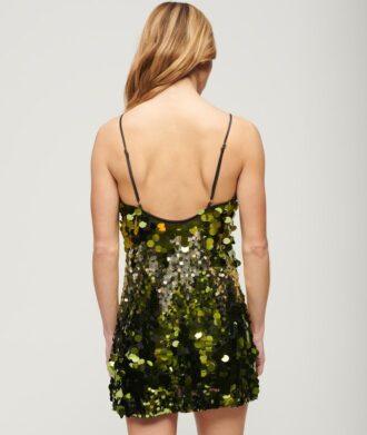 Minivestido de lentejuelas disco