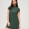 Minivestido de manga corta y corte en A