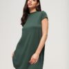 Minivestido de manga corta y corte en A