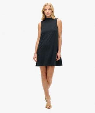 Minivestido sin mangas de corte en A