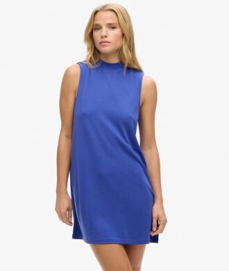 Minivestido sin mangas de corte en A