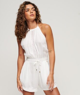 Mono con cuello halter corto