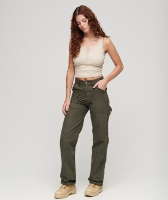 Pantalones anchos de carpintero