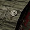 Pantalones cargo bordados de talle bajo