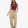 Pantalones cargo de talle bajo