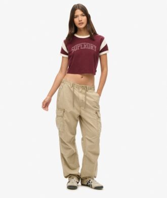 Pantalones cargo de talle bajo