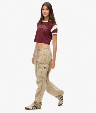 Pantalones cargo de talle bajo