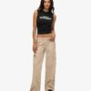 Pantalones cargo de talle bajo y pierna ancha