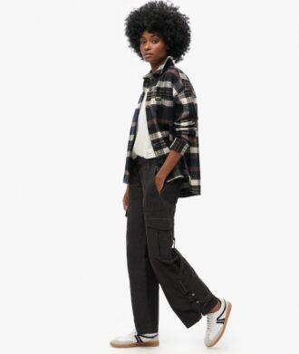 Pantalones cargo de talle bajo y pierna ancha