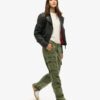 Pantalones cargo rectos de talle bajo