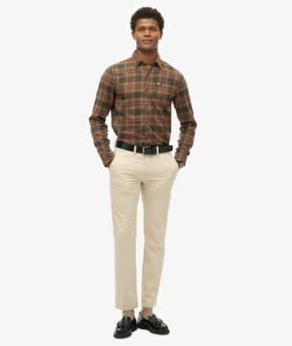 Pantalones chinos elásticos ajustados