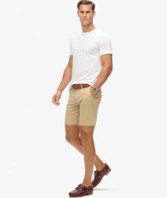 Pantalones cortos chinos elásticos