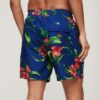 Pantalones cortos de 43 cm con estampado hawaiano reciclado