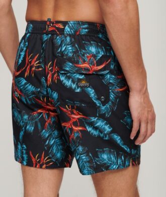 Pantalones cortos de 43 cm con estampado hawaiano reciclado