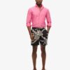 Pantalones cortos de 43 cm con estampado hawaiano reciclado