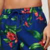Pantalones cortos de 43 cm con estampado hawaiano reciclado