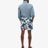 Pantalones cortos de 43 cm con estampado hawaiano reciclado