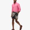 Pantalones cortos de 43 cm con estampado hawaiano reciclado
