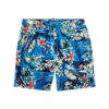 Pantalones cortos de 43 cm con estampado hawaiano reciclado