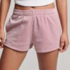 Pantalones cortos de terciopelo con el logotipo S Pantalones cortos de terciopelo con el logotipo S