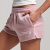 Pantalones cortos de terciopelo con el logotipo S Pantalones cortos de terciopelo con el logotipo S