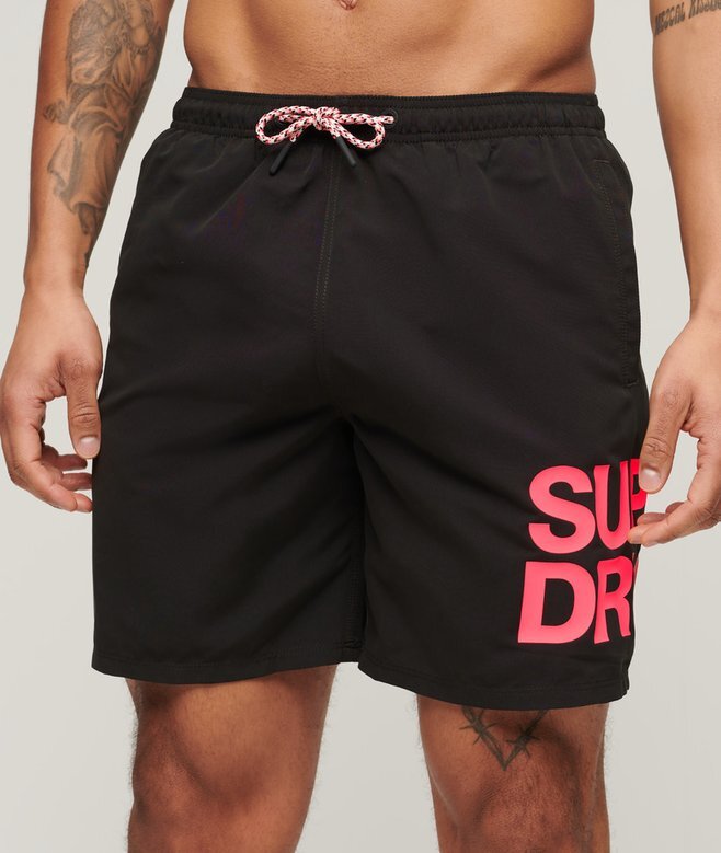 Pantalones cortos reciclados de 17 pulgadas con logotipo de ropa deportiva