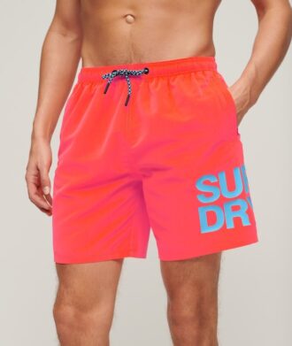 Pantalones cortos reciclados de 17 pulgadas con logotipo de ropa deportiva