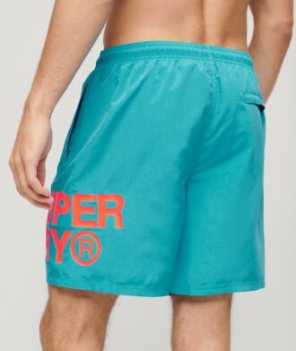Pantalones cortos reciclados de 17 pulgadas con logotipo de ropa deportiva