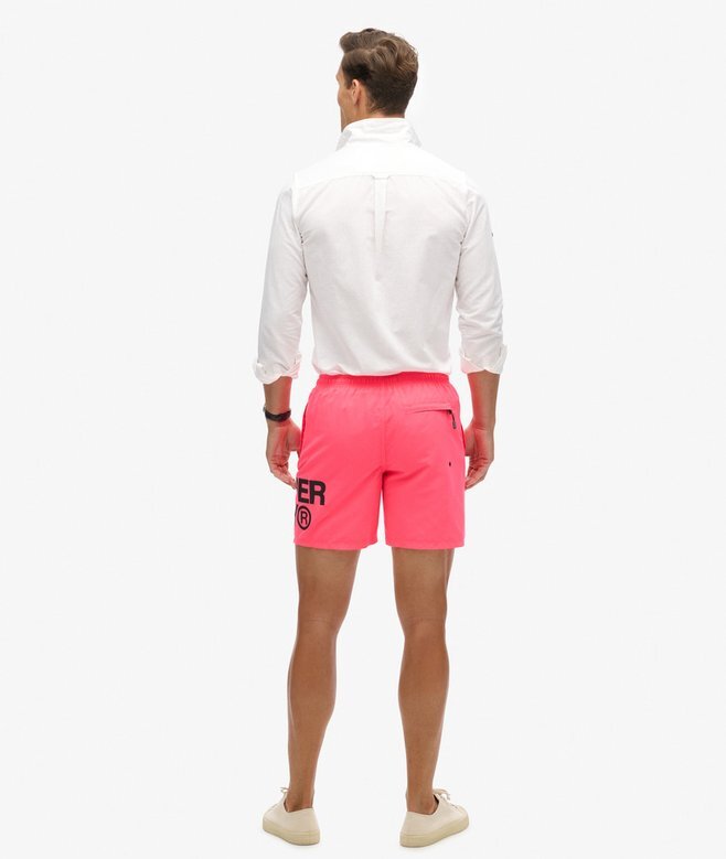 Pantalones cortos reciclados de 17 pulgadas con logotipo de ropa deportiva