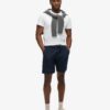 Pantalones cortos tipo bermudas con lunares índigo