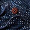 Pantalones cortos tipo bermudas con lunares índigo