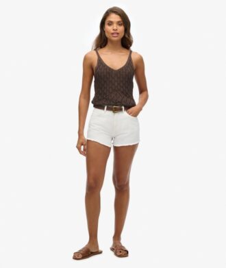 Pantalones cortos vaqueros de talle alto