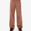 Pantalones de pana de talle medio y pierna ancha