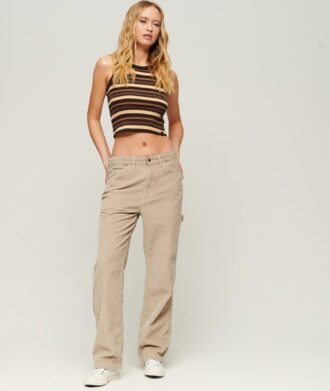 Pantalones de pana estilo carpintero