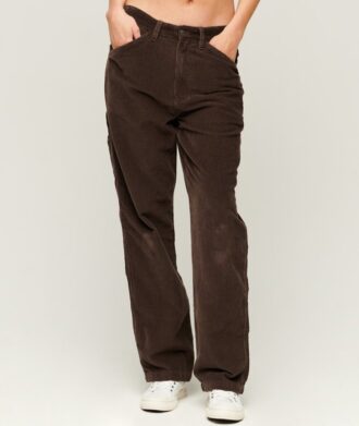 Pantalones de pana estilo carpintero