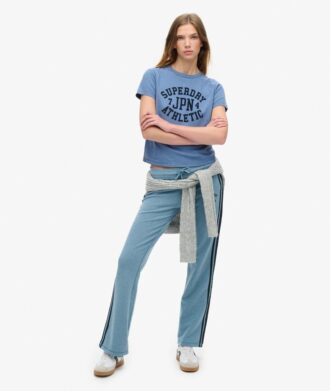 Pantalones jogger acampanados a rayas Athletic Essentials