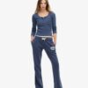 Pantalones jogger acampanados de talle bajo Athletic Essentials