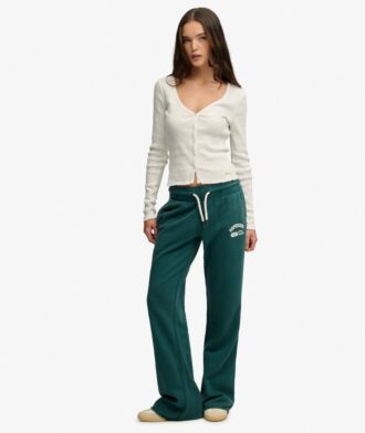 Pantalones jogger acampanados de talle bajo Athletic Essentials